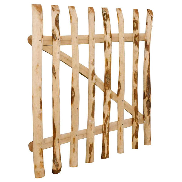 vidaXL Hazel Wood Garden Gate 100x90 cm