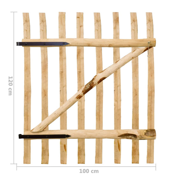 vidaXL Hazelwood Garden Gate Single 100x120 cm
