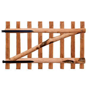 vidaXL Single Gate Hazelwood Impregnated 100×60 cm
