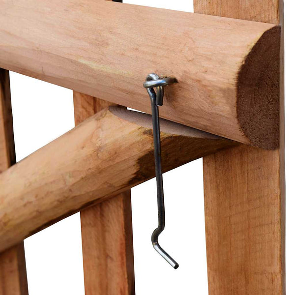 vidaXL Single Gate Hazelwood Impregnated 100×60 cm
