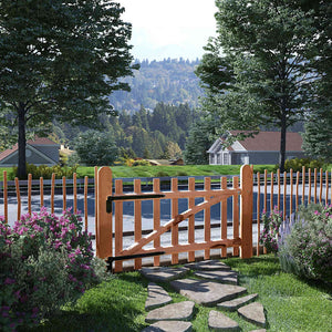 vidaXL Single Gate Hazelwood Impregnated 100×60 cm
