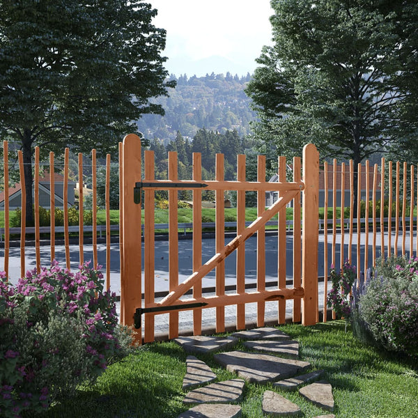 vidaXL Hazelwood Impregnated Single-Leaf Garden Gate 100x100 cm