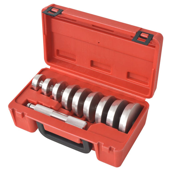 vidaXL 10-Piece Press Pin Set Punch Set Driver for Workshop Press