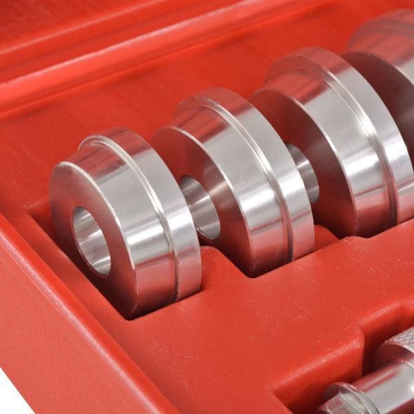 vidaXL 10-Piece Press Pin Set Punch Set Driver for Workshop Press