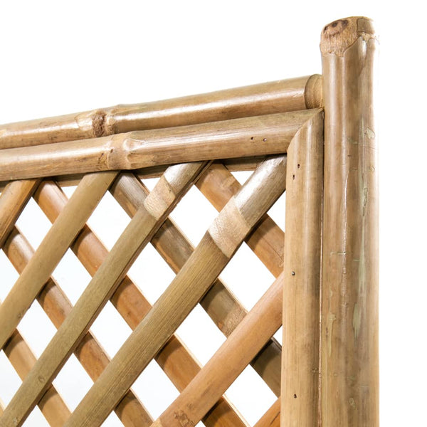 vidaXL Bamboo Planter with Trellis 40 cm