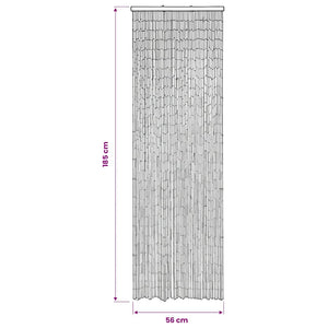 vidaXL Bamboo Door Curtain Insect Screen 56 x 185 cm