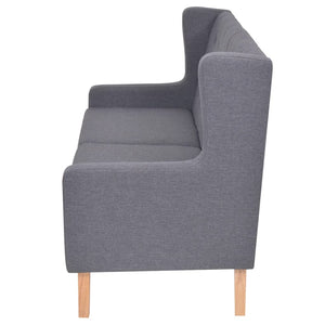 vidaXL 2-Seater Sofa Fabric Grey