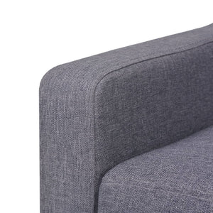 vidaXL 2-Seater Sofa Fabric Grey