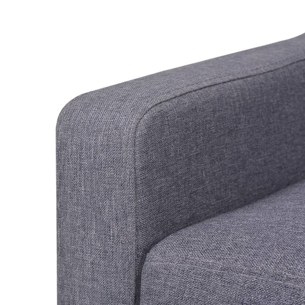 vidaXL 3-Seater Sofa Fabric Grey