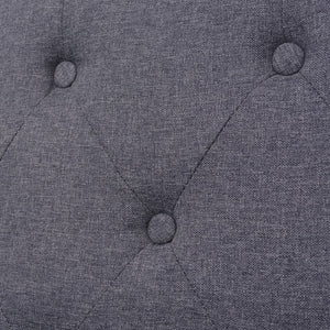 vidaXL 3-Seater Sofa Fabric Grey