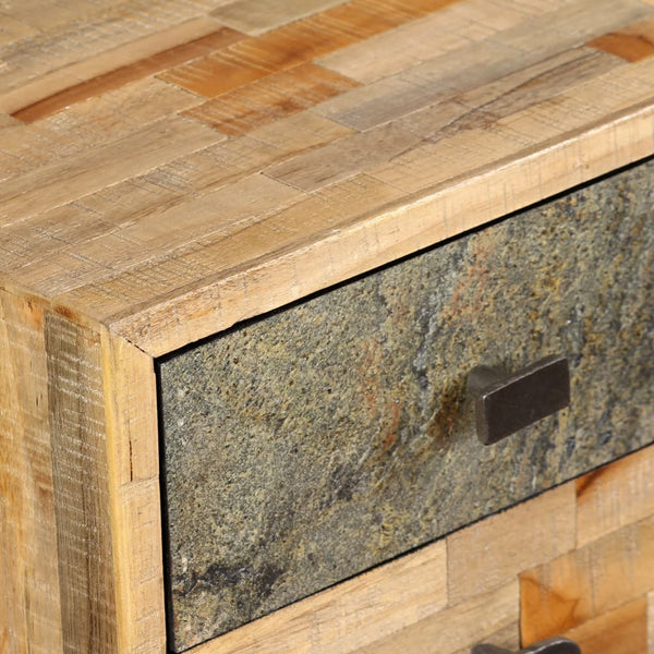 vidaXL Desk Recycled Solid Teak Wood 110 x 50 x 76 cm