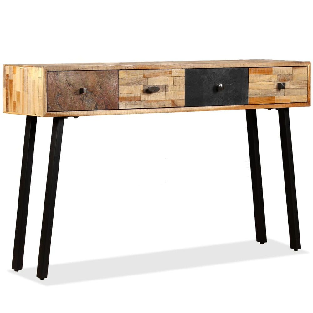 vidaXL Console Table Solid Reclaimed Teak 120 x 30 x 76 cm