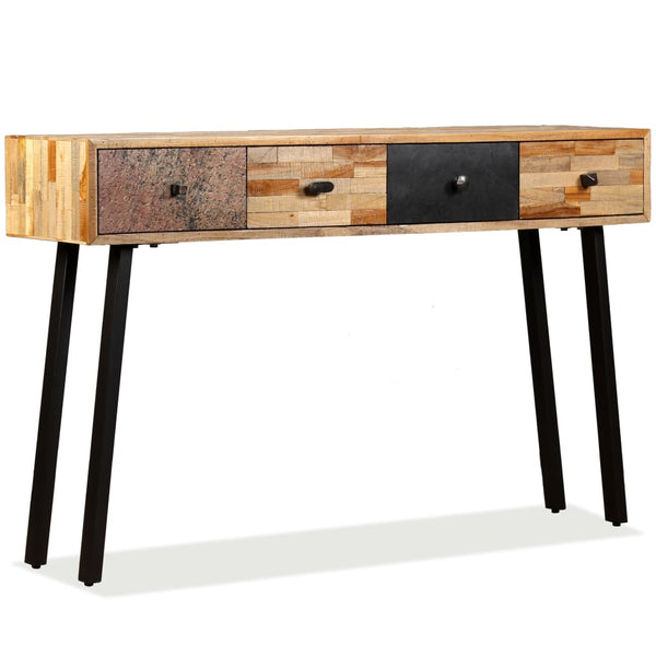 vidaXL Console Table Solid Reclaimed Teak 120 x 30 x 76 cm