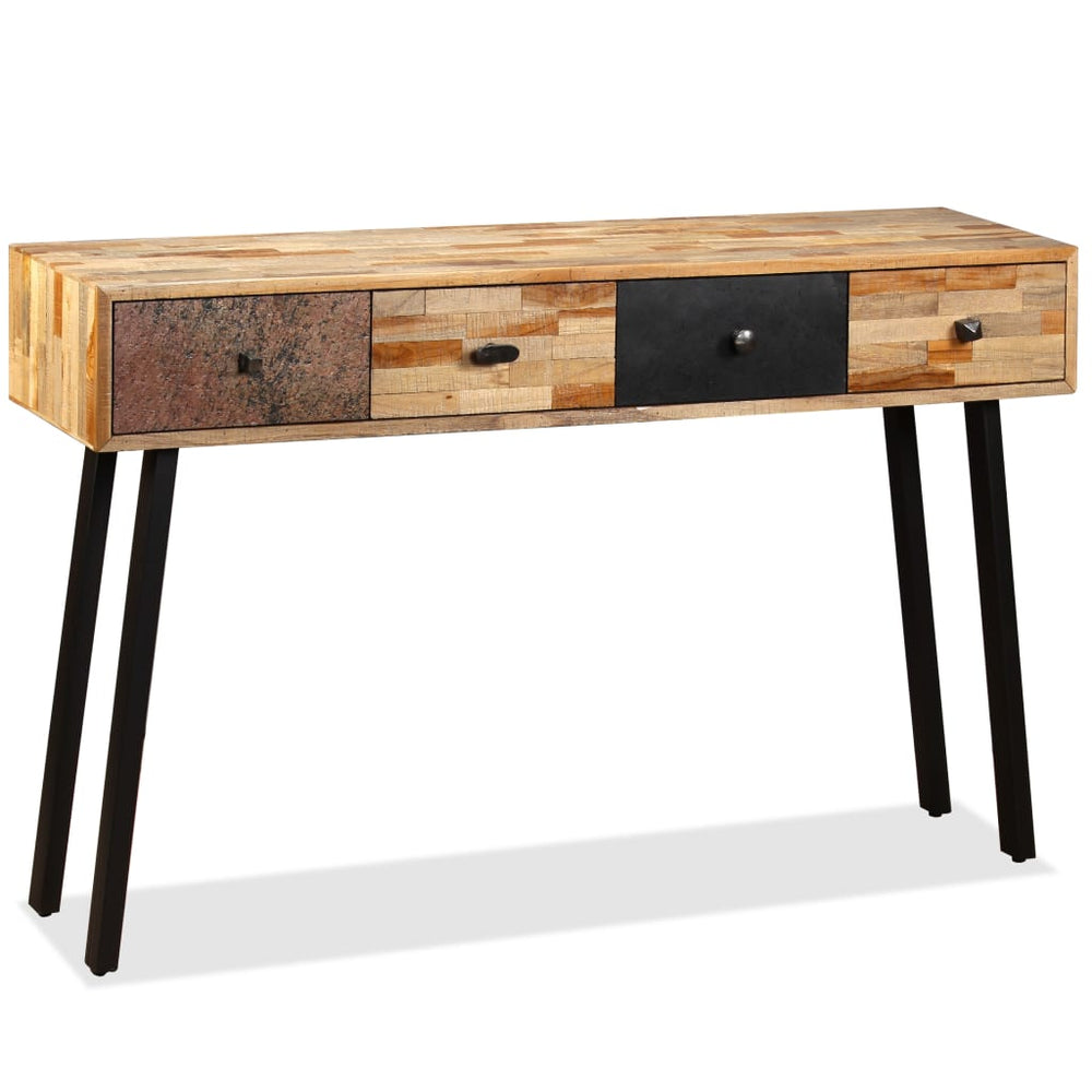 vidaXL Console Table Solid Reclaimed Teak 120 x 30 x 76 cm