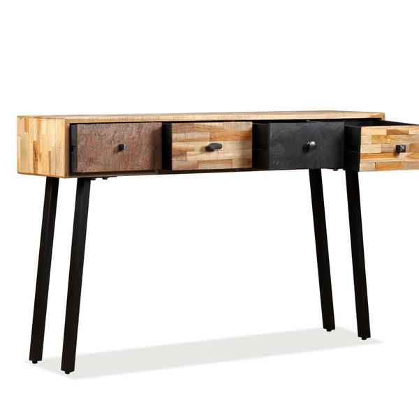 vidaXL Console Table Solid Reclaimed Teak 120 x 30 x 76 cm