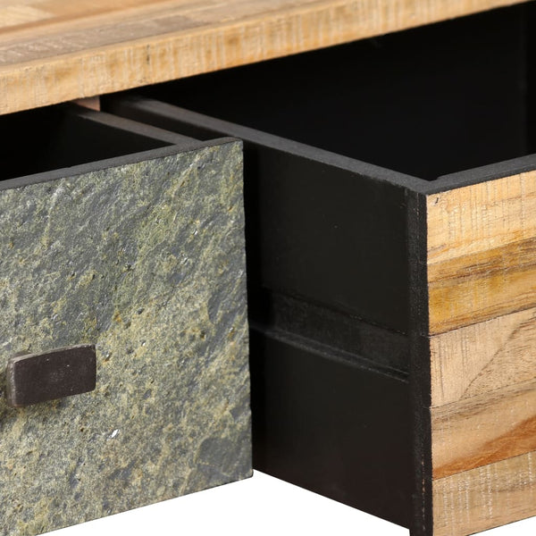 vidaXL Coffee Table Recycled Solid Teak Wood 90x65x40 cm
