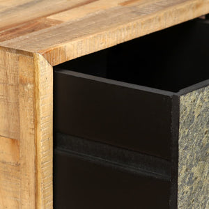 vidaXL Coffee Table Recycled Solid Teak Wood 90x65x40 cm