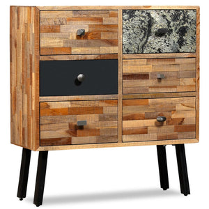 vidaXL Sideboard with 6 Drawers Recycled Teak 70x30x76cm