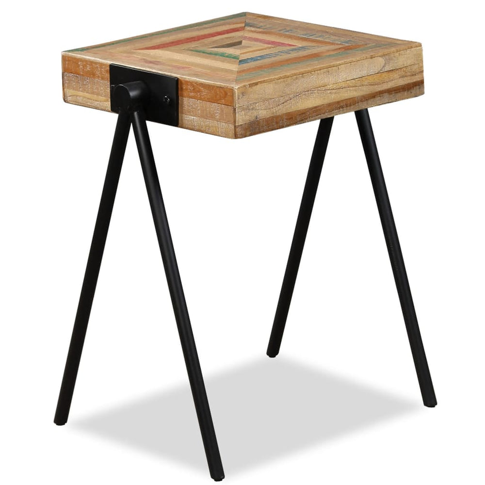 vidaXL Side Table Recycled Solid Teak Wood