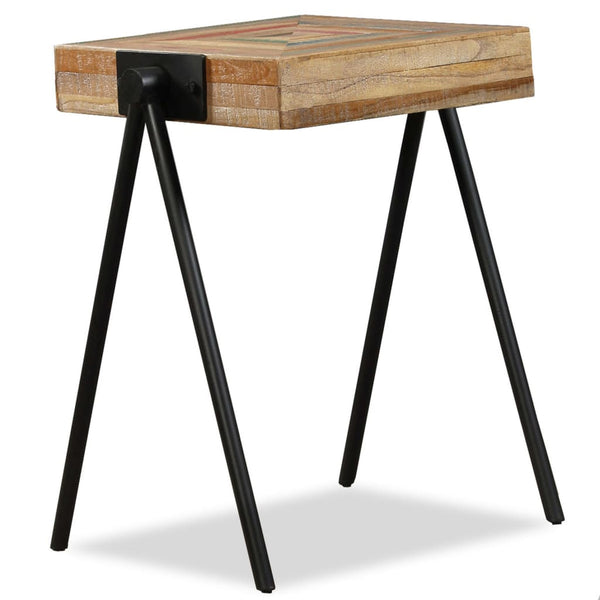 vidaXL Side Table Recycled Solid Teak Wood