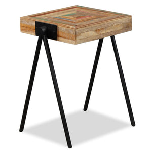 vidaXL Side Table Recycled Solid Teak Wood