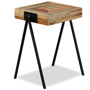 vidaXL Side Table Recycled Solid Teak Wood
