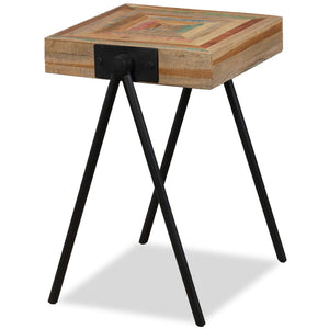 vidaXL Side Table Recycled Solid Teak Wood