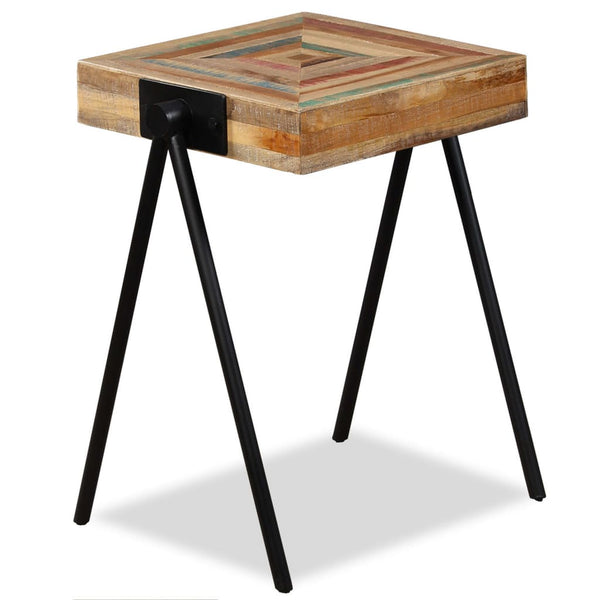vidaXL Side Table Recycled Solid Teak Wood