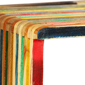 vidaXL 3-pc. Wall Shelf Set Recycled Solid Teak Wood Multicolour