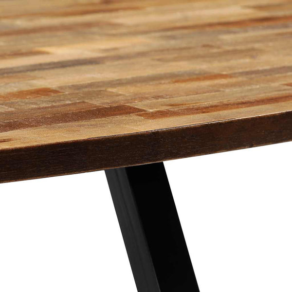 vidaXL Coffee Table Recycled Solid Teak Oval 120x60x30 cm
