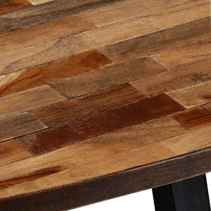 vidaXL Coffee Table Recycled Solid Teak Oval 120x60x30 cm