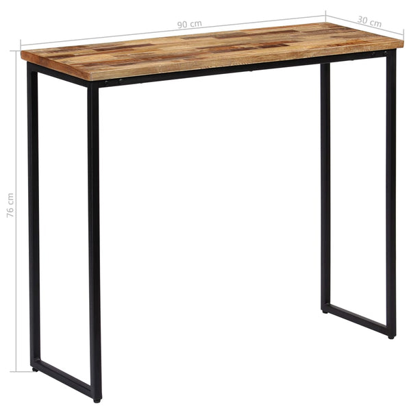 vidaXL Console Table Recycled Solid Teak Wood 90 x 30 x 76 cm