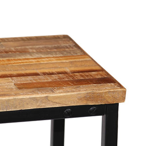 vidaXL Console Table Recycled Solid Teak Wood 90 x 30 x 76 cm