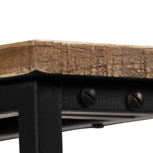vidaXL Console Table Recycled Solid Teak Wood 90 x 30 x 76 cm