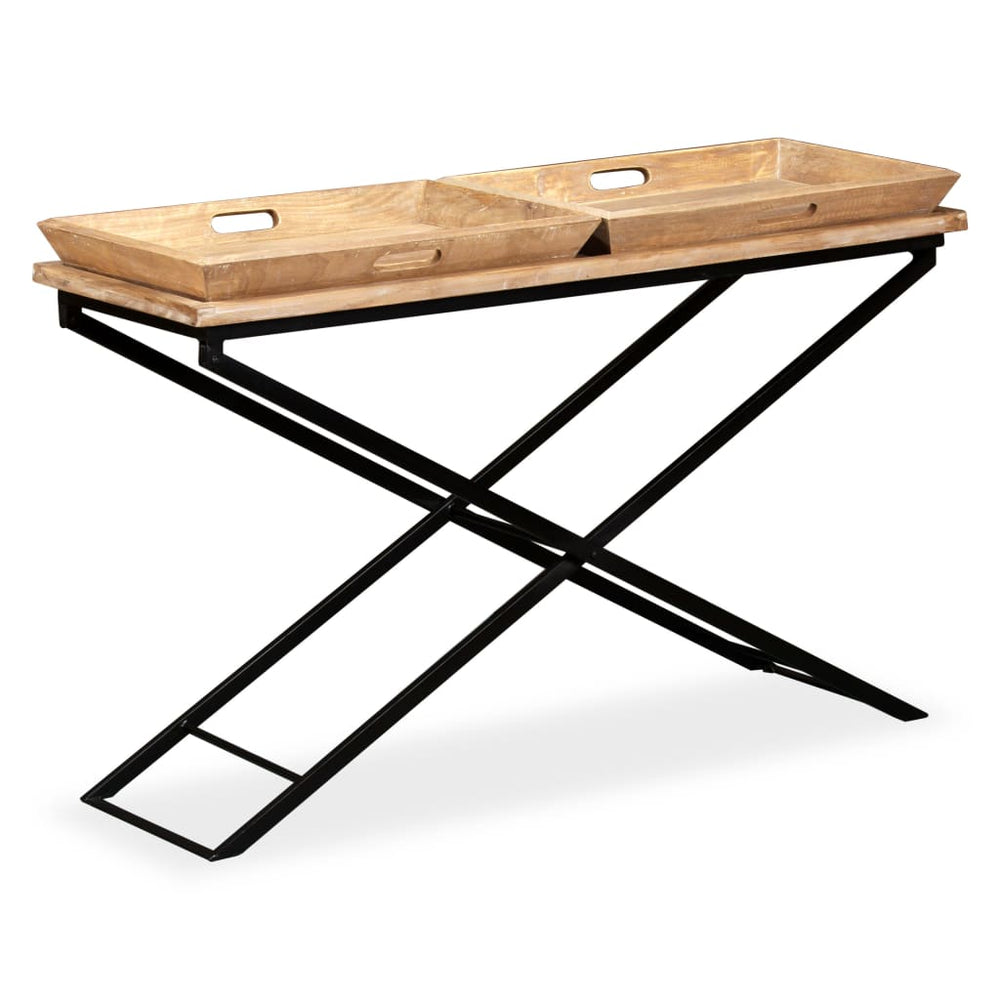 vidaXL Solid Mango Wood Console Table 130 x 40 x 80 cm
