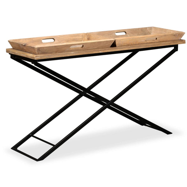 vidaXL Solid Mango Wood Console Table 130 x 40 x 80 cm