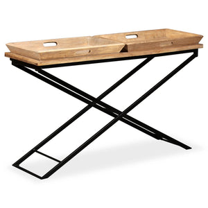 vidaXL Solid Mango Wood Console Table 130 x 40 x 80 cm