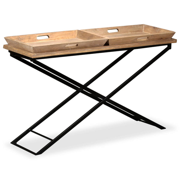 vidaXL Solid Mango Wood Console Table 130 x 40 x 80 cm