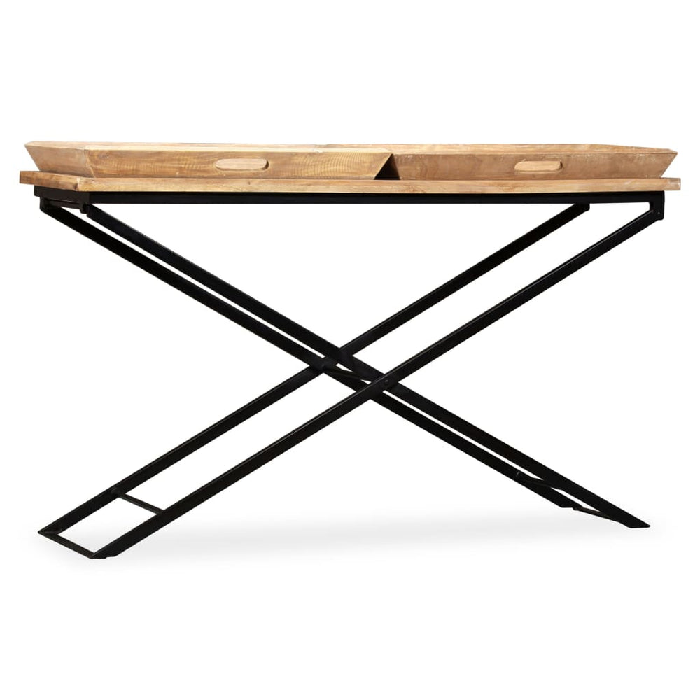 vidaXL Solid Mango Wood Console Table 130 x 40 x 80 cm