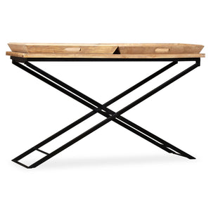 vidaXL Solid Mango Wood Console Table 130 x 40 x 80 cm