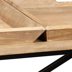 vidaXL Solid Mango Wood Console Table 130 x 40 x 80 cm