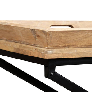 vidaXL Solid Mango Wood Console Table 130 x 40 x 80 cm