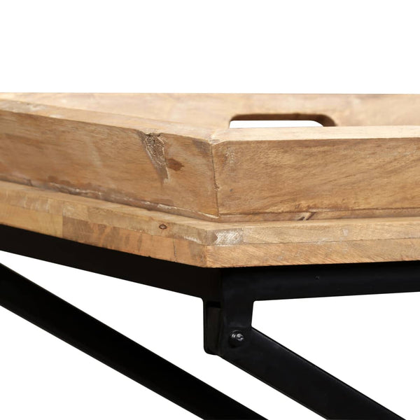 vidaXL Solid Mango Wood Console Table 130 x 40 x 80 cm