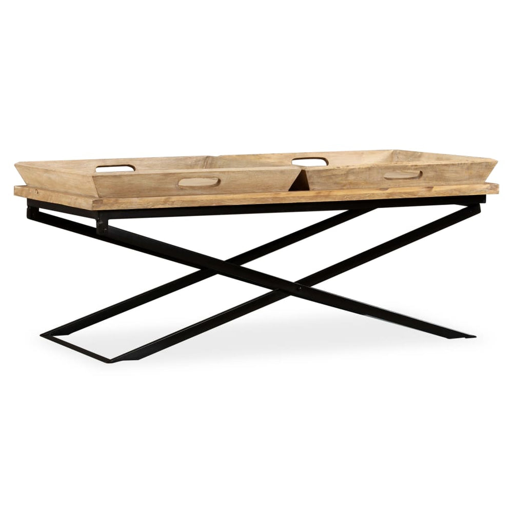 vidaXL Coffee Table Solid Mango Wood 110 x 55 x 42 cm