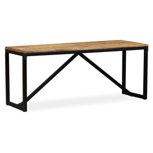 vidaXL Bench Solid Mango Wood 110 x 35 x 45 cm