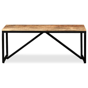 vidaXL Bench Solid Mango Wood 110 x 35 x 45 cm