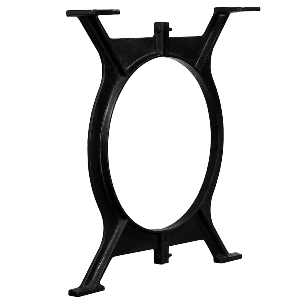 vidaXL Dining Table Legs 2 pcs. O-Frame Cast Iron