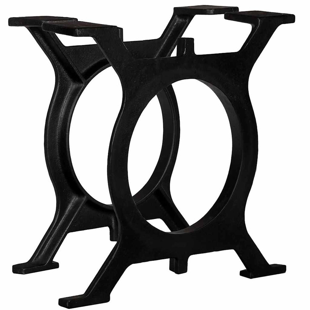 vidaXL Coffee Table Legs 2 pcs. O-Frame Cast Iron
