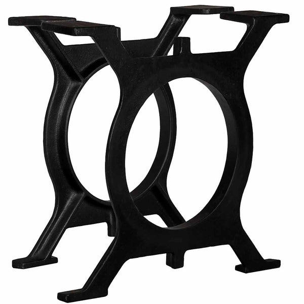 vidaXL Coffee Table Legs 2 pcs. O-Frame Cast Iron