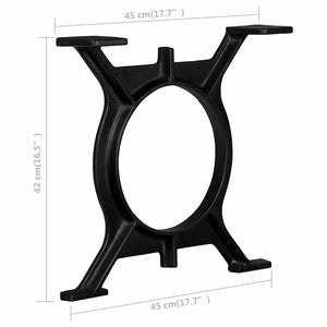vidaXL Coffee Table Legs 2 pcs. O-Frame Cast Iron